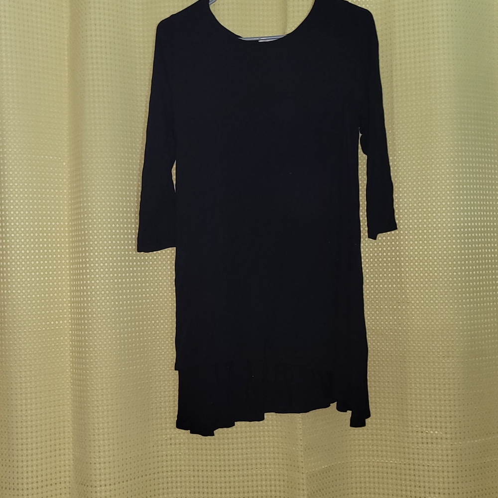 Chic Black Long Sleeve Women's Top